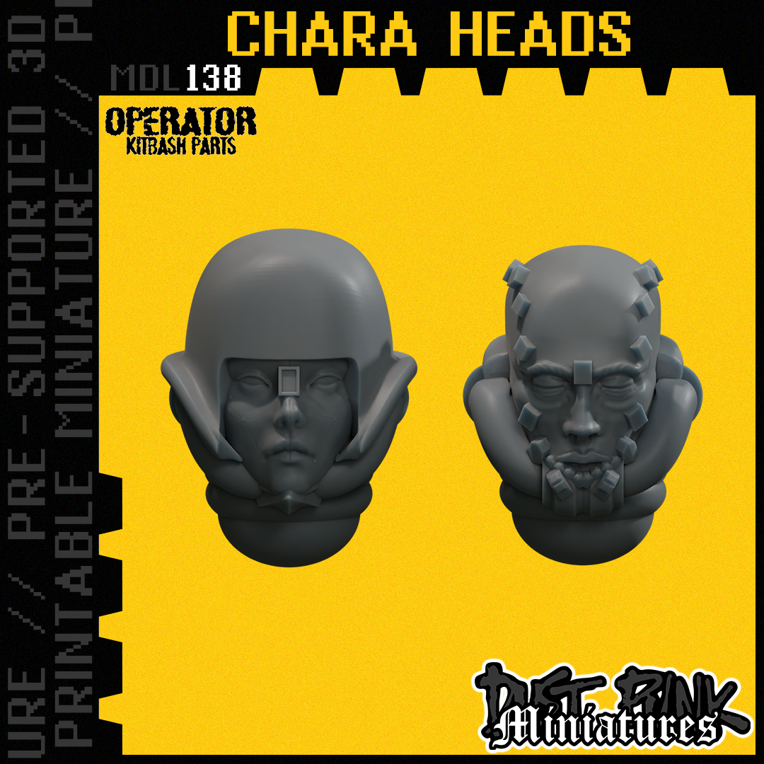 MDL138 CHARA HEADS [PRE-SUPPORTED]